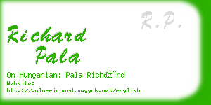 richard pala business card